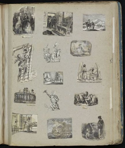 Album leaf with various scenes