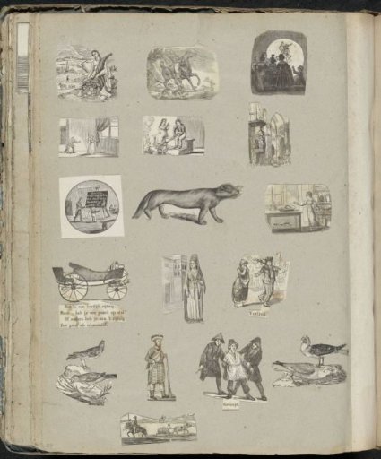 Album leaf with various scenes