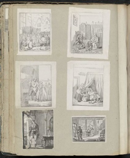 Album leaf with various scenes