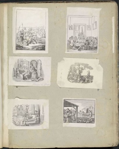 Album leaf with various scenes