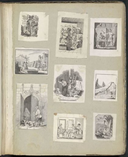 Album leaf with various scenes