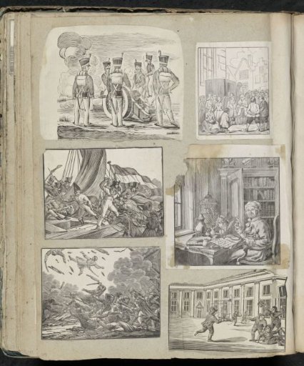 Album leaf with various scenes