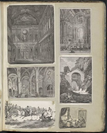Album leaf with various scenes