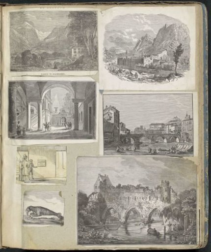 Album leaf with various scenes