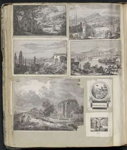 Album leaf with various scenes