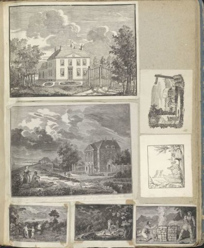 Album leaf with various scenes