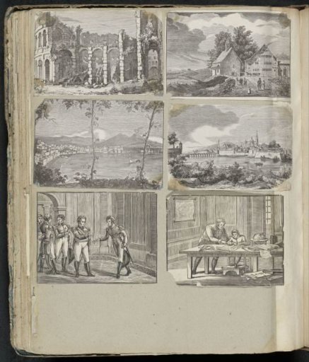Album leaf with various scenes