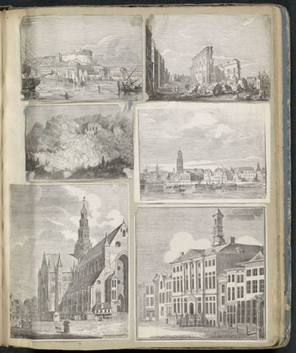 Album leaf with various scenes