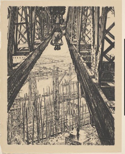 Shipyard viewed from a crane