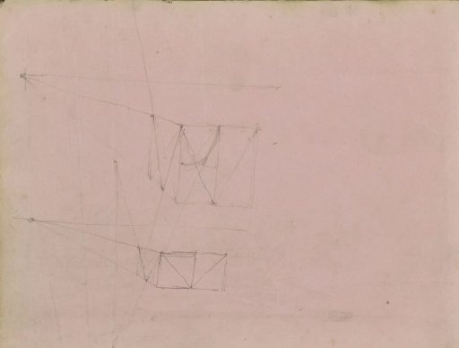 Studies, possibly parts of a ship