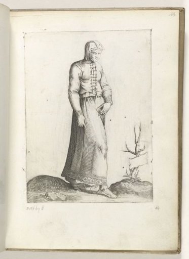 A woman from Spain, dressed according to the fashion of ca. 1550