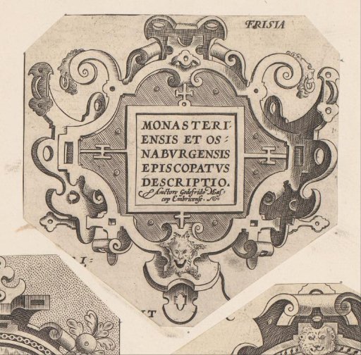 Cartouche with a mascaron