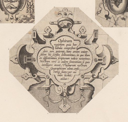 Cartouche with scrollwork