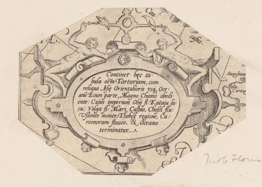 Oval cartouche with a nude man and woman