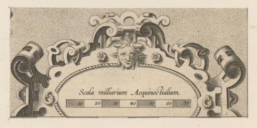 Half-oval cartouche with a satyr's head