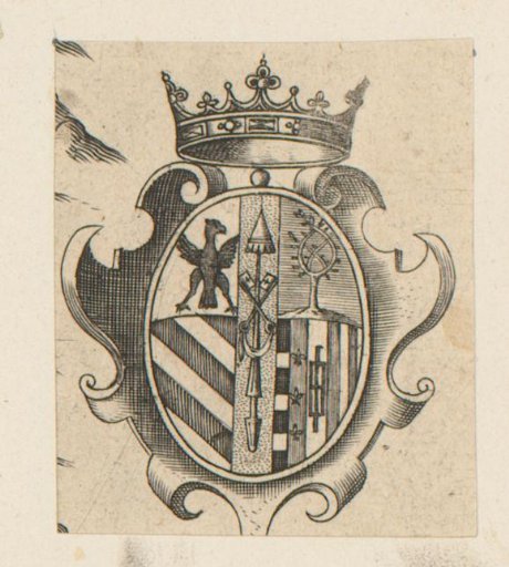 Shield with the coat of arms of Francesco Maria II Della Rovere