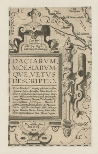 Rectangular cartouche with a female herm