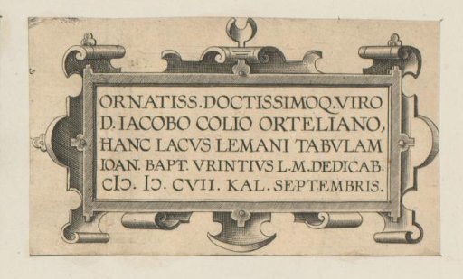 Rectangular Cartouche with Scrollwork