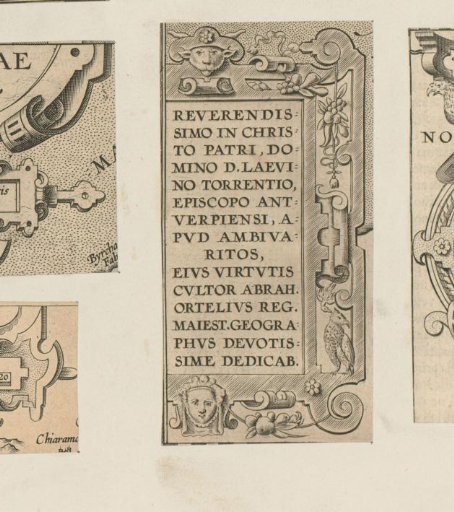 Rectangular Cartouche with Scrollwork and a Scale Bar