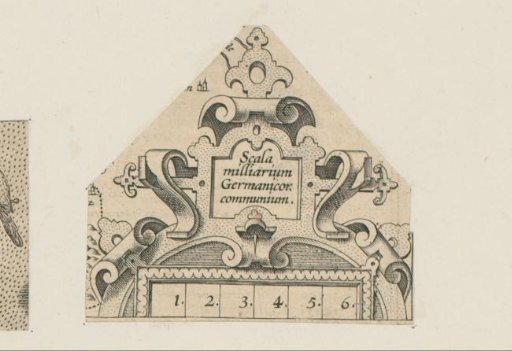 Scrollwork Cartouche with Scale Bar