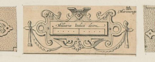 Cartouche with Scale Bar and Two Swags