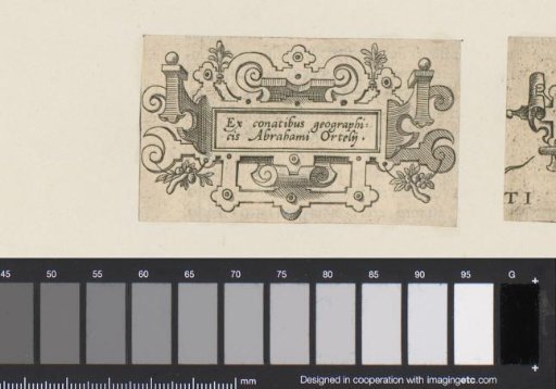 Small cartouche with bunches of fruit