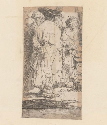 The Hundred Guilder Print: the man seen on the back in the lower left corner