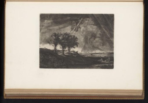 Three Trees with Lightning Bolt