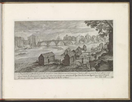 View of Rome with the Tiber and the Ponte Sisto