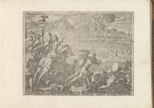 Acron and his army attack Romulus