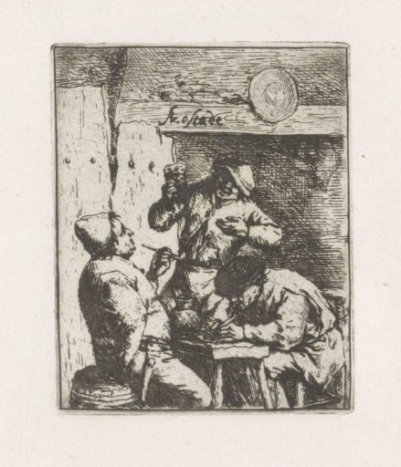 Two smokers and a drinker in an inn