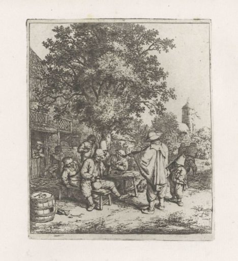 Two musicians at a drinking party