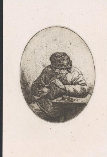 Bust of a smiling peasant woman