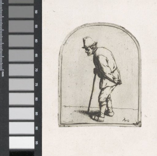Old man with a cane