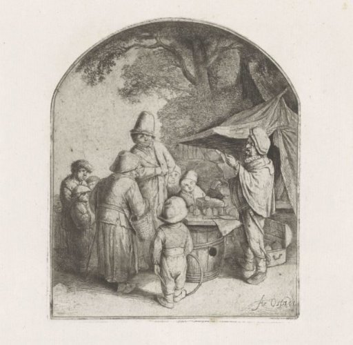 Figures at a Quack Doctor's Stall
