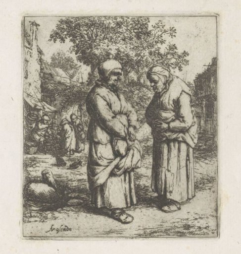Two old women in conversation