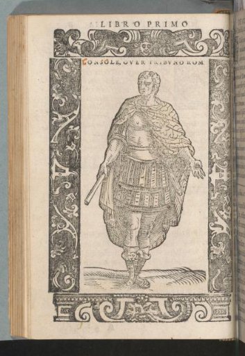 Roman consul in armor