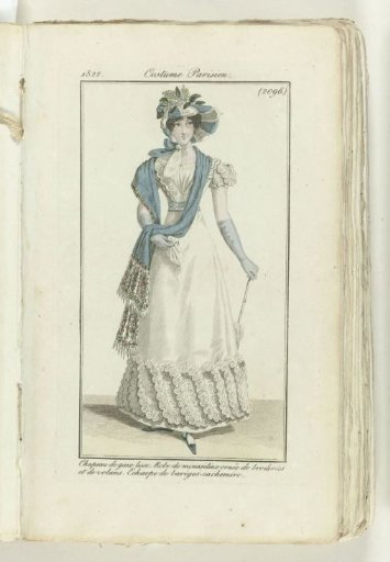 Journal des Dames et des Modes 1822, Parisian Costume (2096)