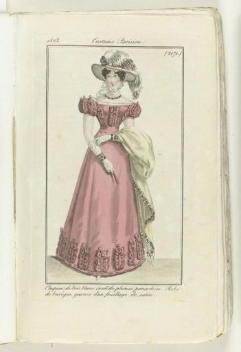 Journal des Dames et des Modes 1823, Parisian Costume (2171)