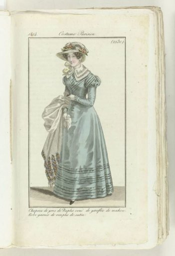 Journal des Dames et des Modes 1824, Parisian Costume (2230)