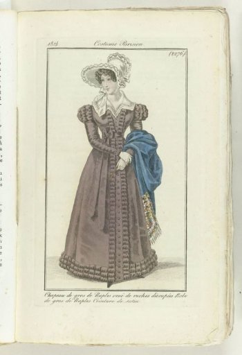 Journal des Dames et des Modes 1824, Parisian Costume (2276)