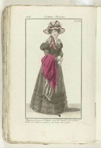 Journal des Dames et des Modes 1824, Parisian Costume (2278)