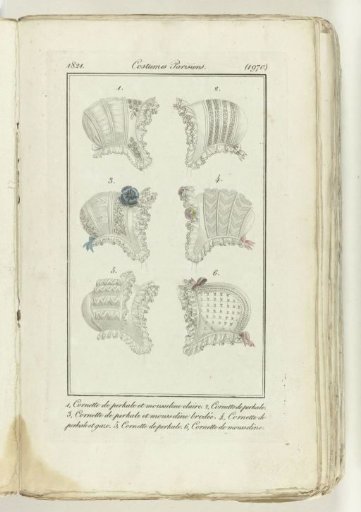 Journal des dames et des modes 1821, Costumes Parisiens (1970)