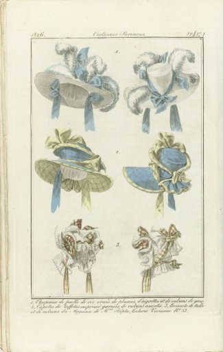 Journal des Dames et des Modes 1826, Parisian Costumes (2427)