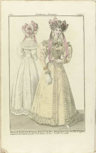 Journal des Dames et des Modes 1827, Parisian Costumes (2479)