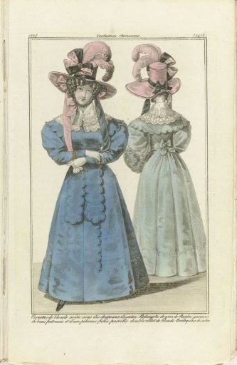Journal des Dames et des Modes 1827, Parisian Costumes (2478)