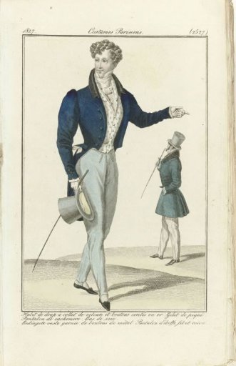 Journal des Dames et des Modes 1827, Parisian Costumes (2527)