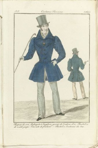 Journal des Dames et des Modes 1828, Parisian Costumes (2615)