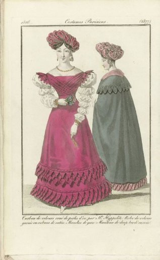 Journal des dames et des modes 1826, Costumes Parisiens (2377)