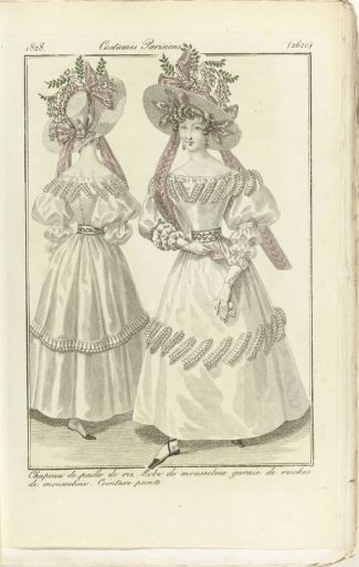 Journal des Dames et des Modes 1828, Parisian Costumes (2620)